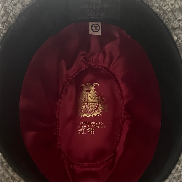 #0987+ Vintage Stylish Gray Wool Fedora Hat New York W.P.L 7125 - Picture 7 of 8